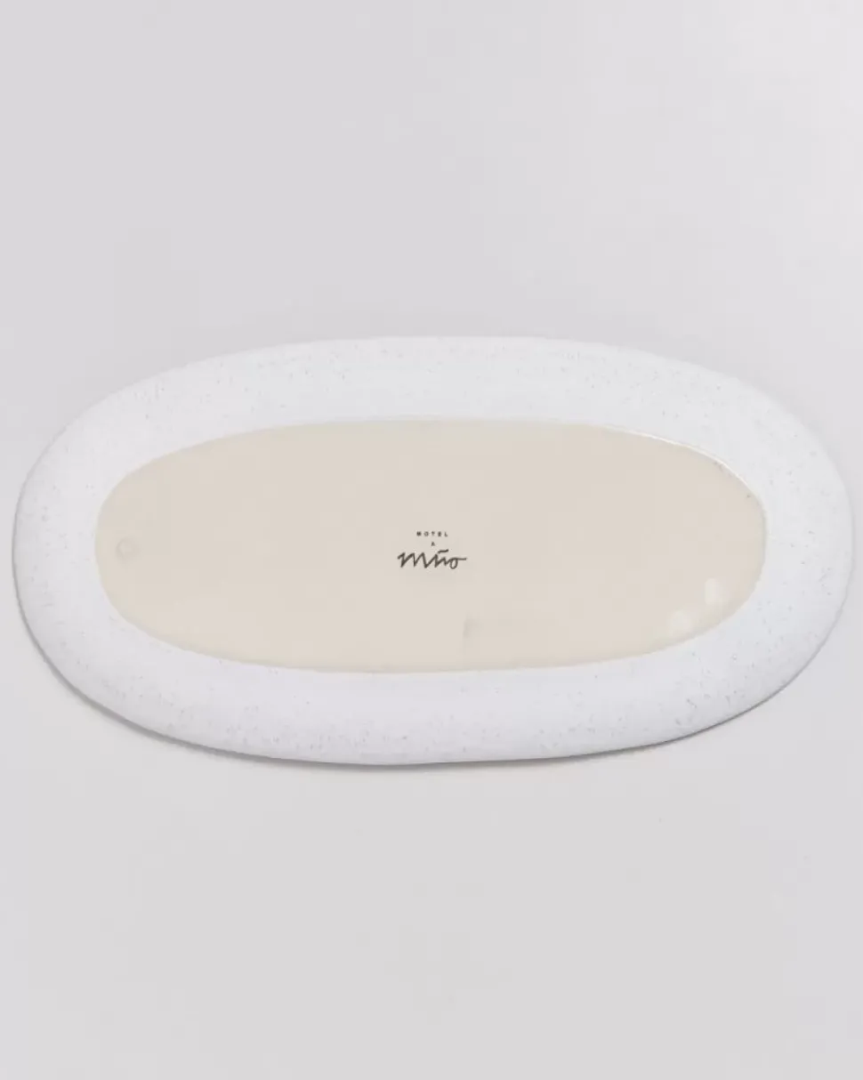 Melides Servierplatte L White
