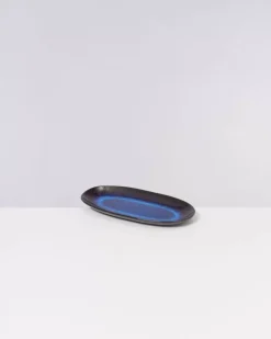 Melides Servierplatte M Deepseablue