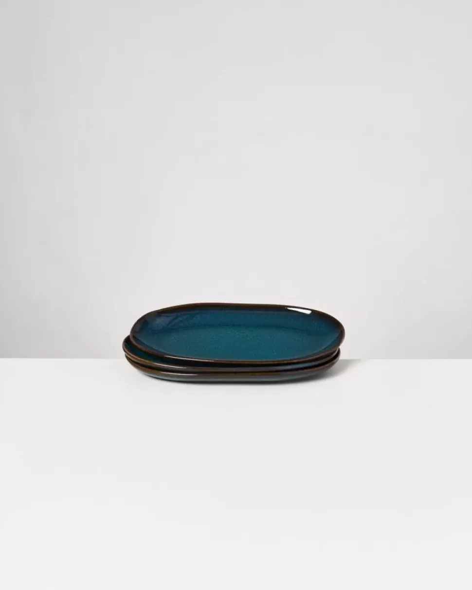 Melides Servierplatte M Oceanblue