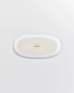 Melides Servierplatte M Stoneblue