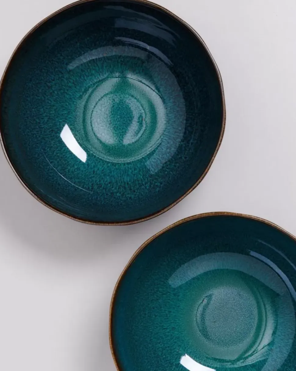 Melides Servierschale Oceanblue