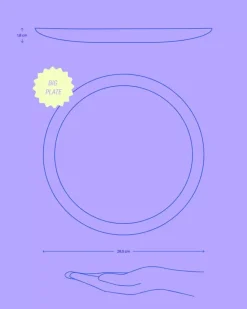 Melides Teller Gros Stoneblue