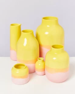 Nuno Vase S Gelb Rose