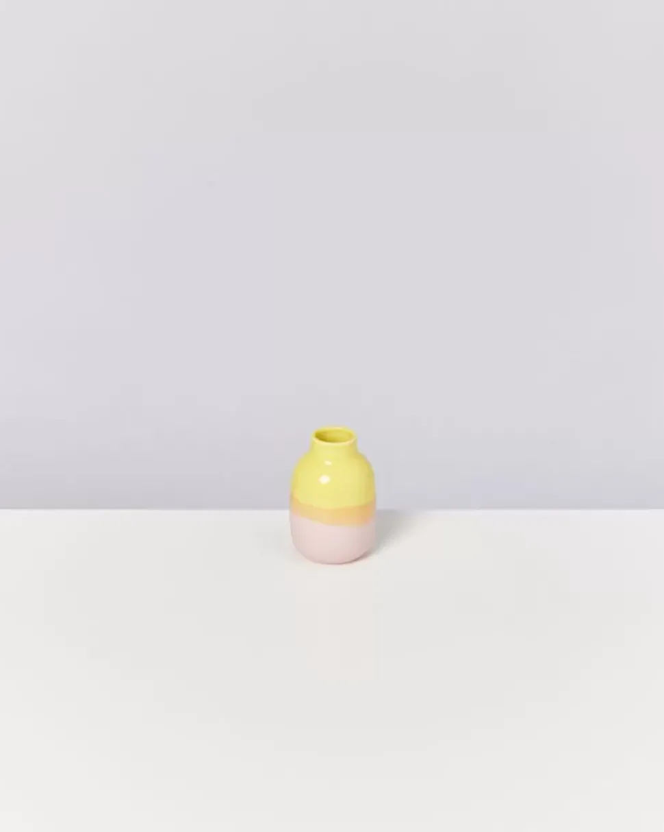 Nuno Vase S Gelb Rose