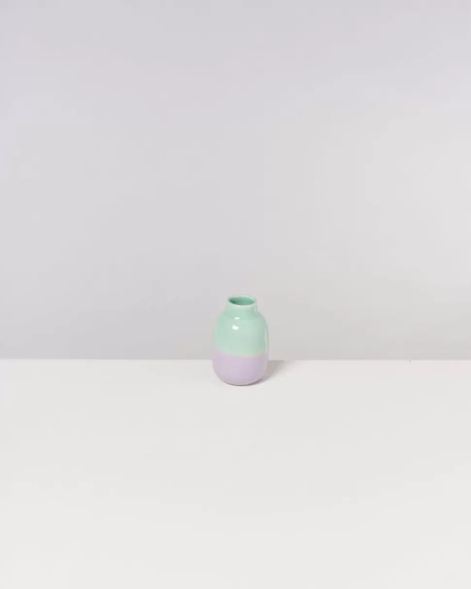 Nuno Vase S Pastellmint Lila