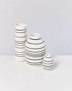 Pinguim Karaffe Schwarz-Weis Gestreift