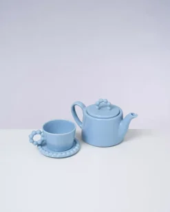 Seia Teekanne Flor Hellblau