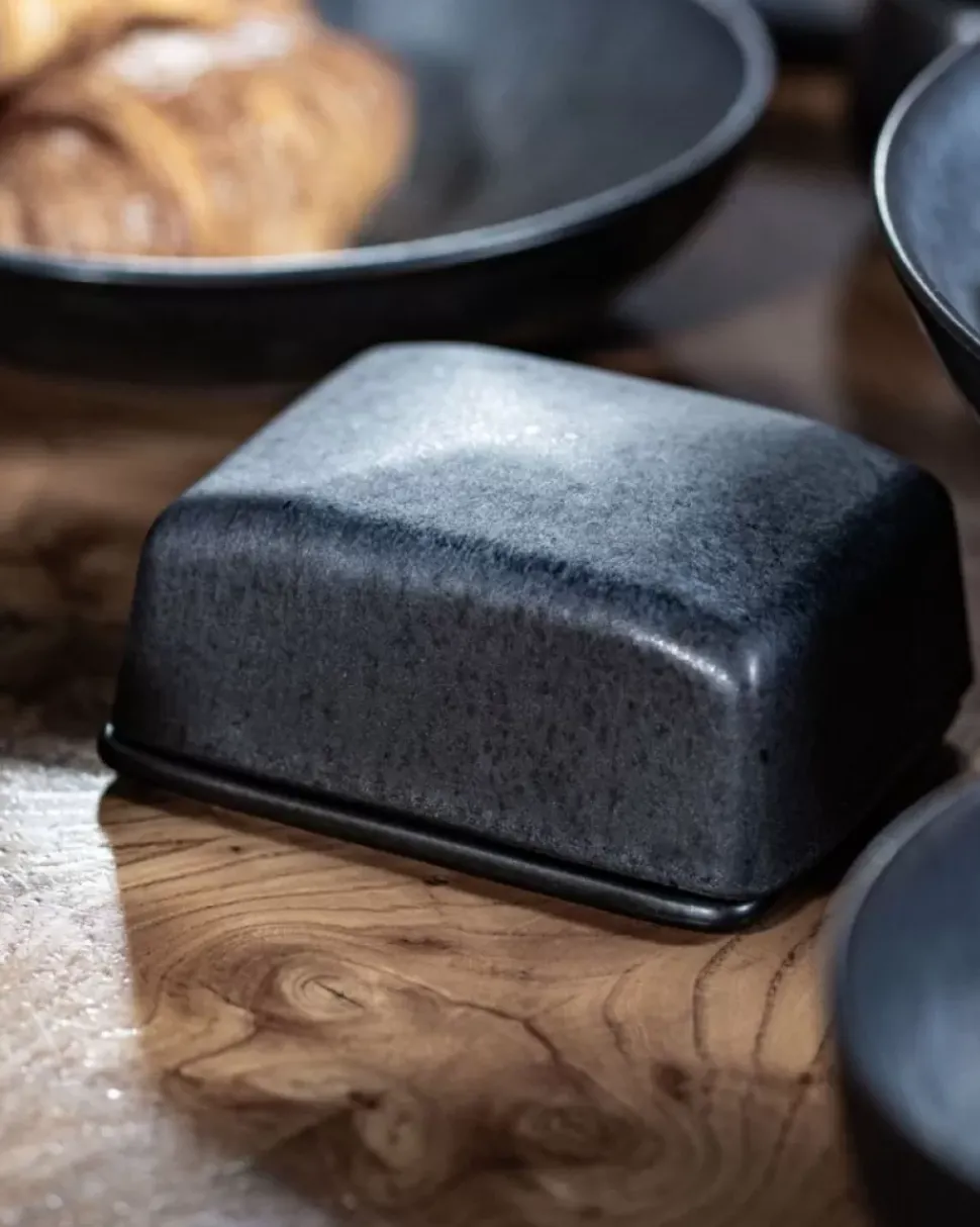 Sintra Butterdose Schwarz