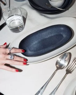 Sintra Servierplatte M Schwarz