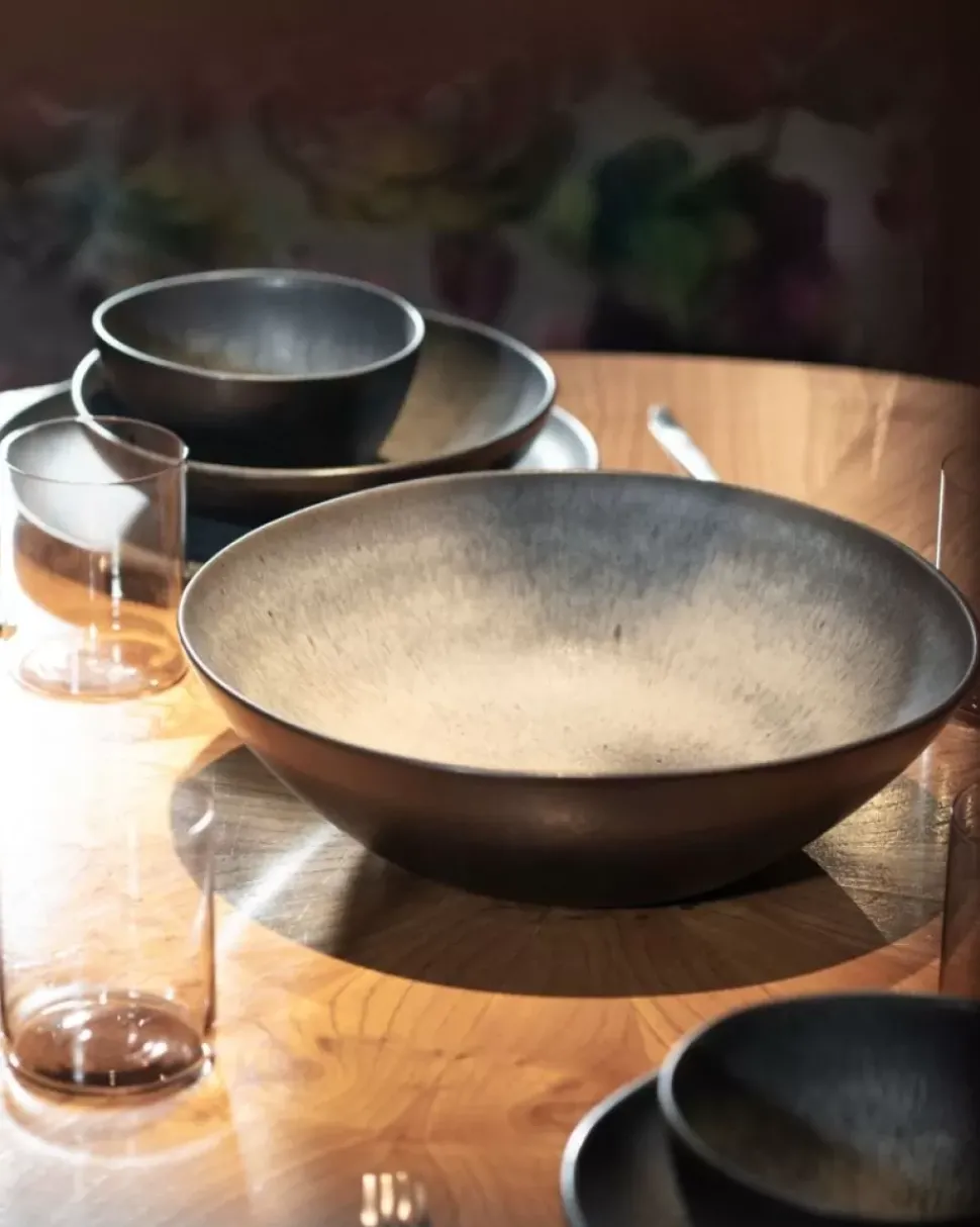 Sintra Servierschale Gros Flach Schwarz