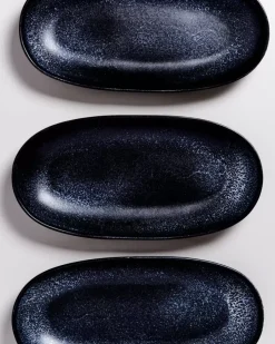 Turmalina Servierplatte L Schwarz