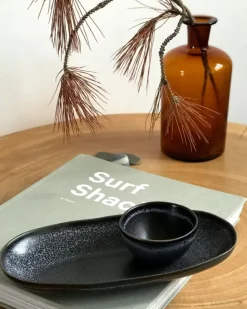 Turmalina Servierplatte M Schwarz