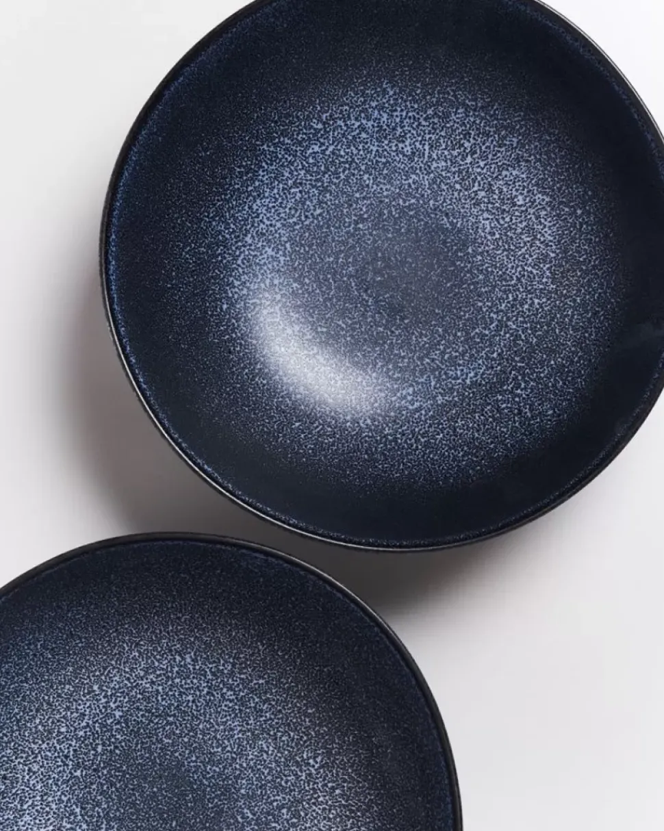 Turmalina Servierschale Gros Flach Schwarz