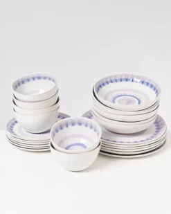 Verao Lila Blau -24 Teiliges Set