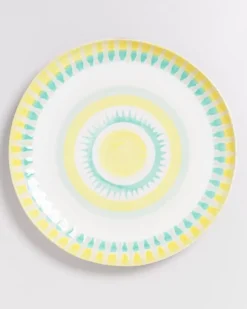 Verao Servierplatte Xl Rund Gelb Grun