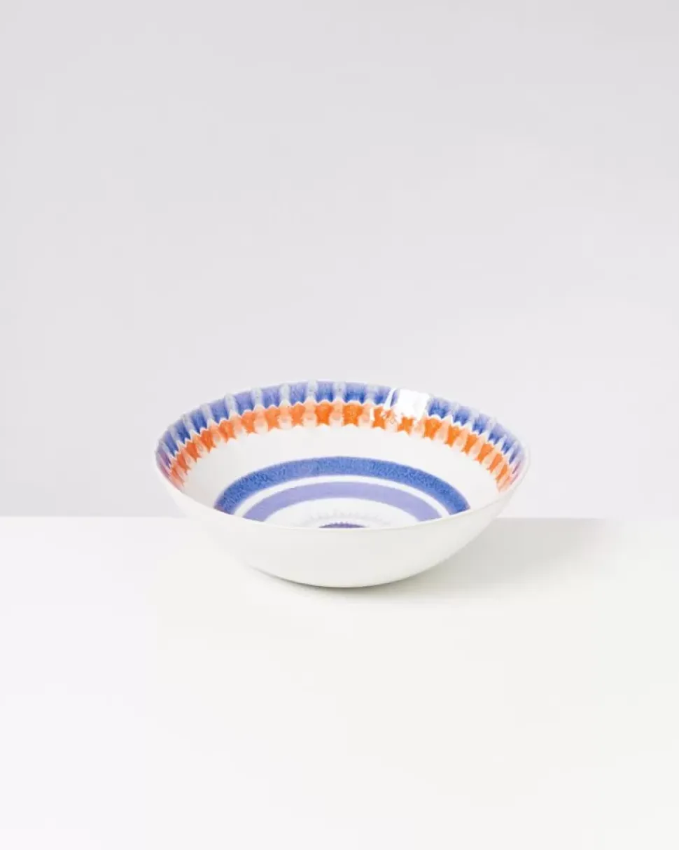 Verao Servierschale Gros Flach Blau Orange