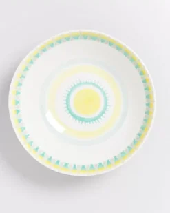 Verao Servierschale Gros Flach Gelb Grun